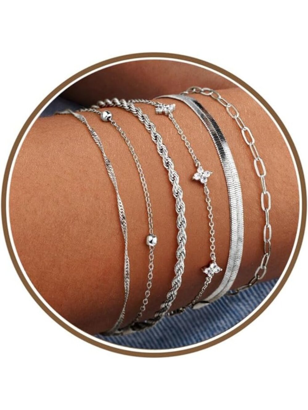 Elegant Gold Bracelet Set for Women - No Tarnish, Stylish & Durable Jewelry
